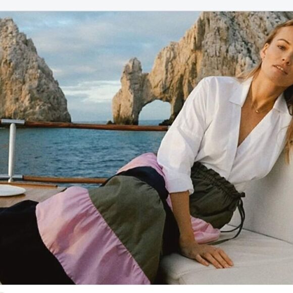 Anthropologie Penelope Tiered Maxi Skirt Size XS - Picture 2 of 9